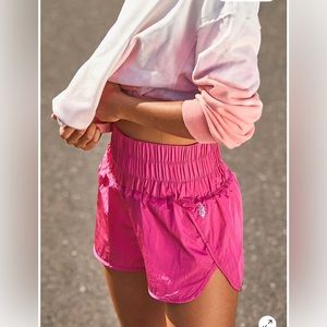Free People The way Home Short in Color- Passion Fruit